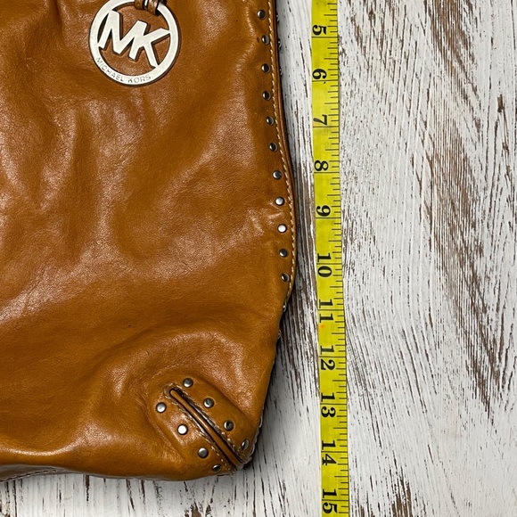 MICHAEL KORS Leather Bag Purse and Wallet Set Brown Womens Bundle - Picture 6 of 16